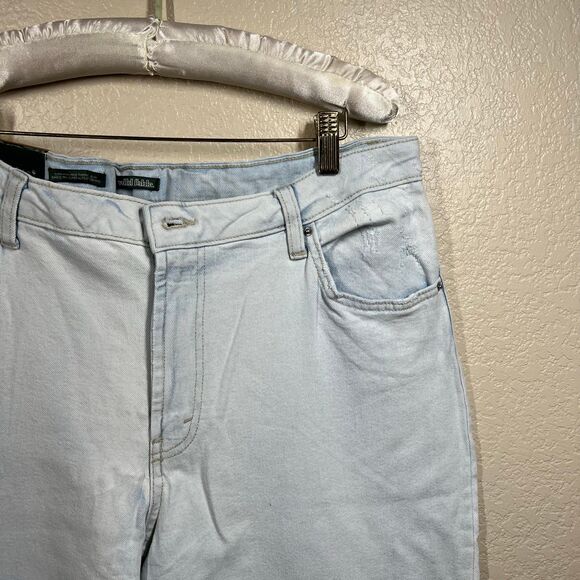 Wild Fable Women's Super-High Rise Acid Over-Dye Straight Jeans size 16 Y2K - Picture 7 of 14